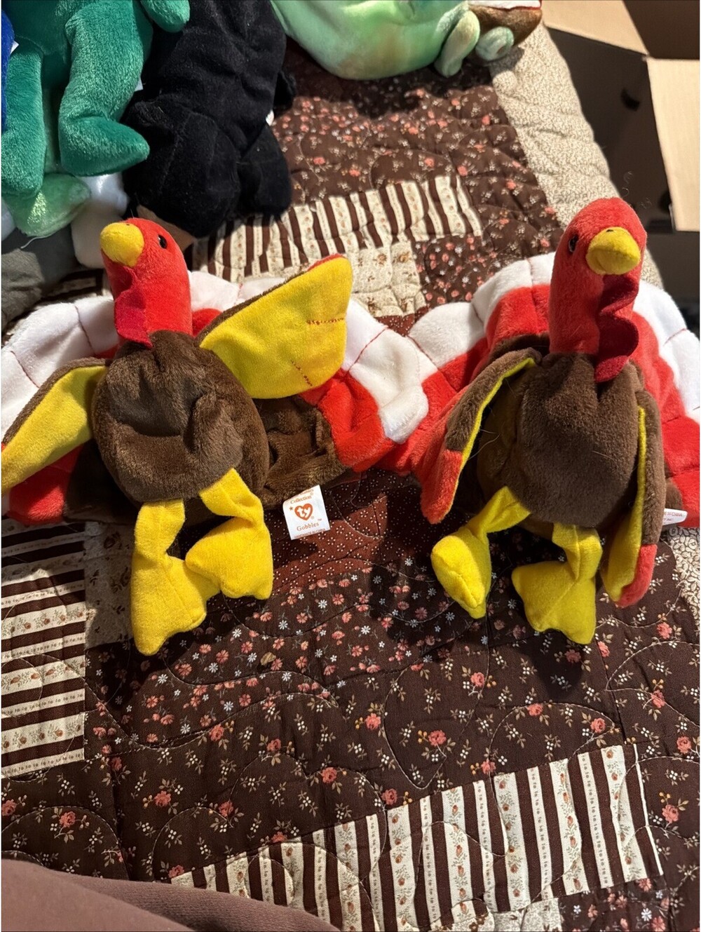 Ty Beanie Babies Gobbles the Turkey 1996 Retired